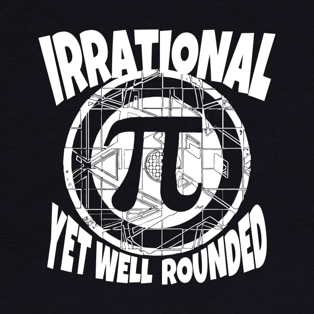 Irrational Yet Well Rounded Pi Day Symbol by Mudge